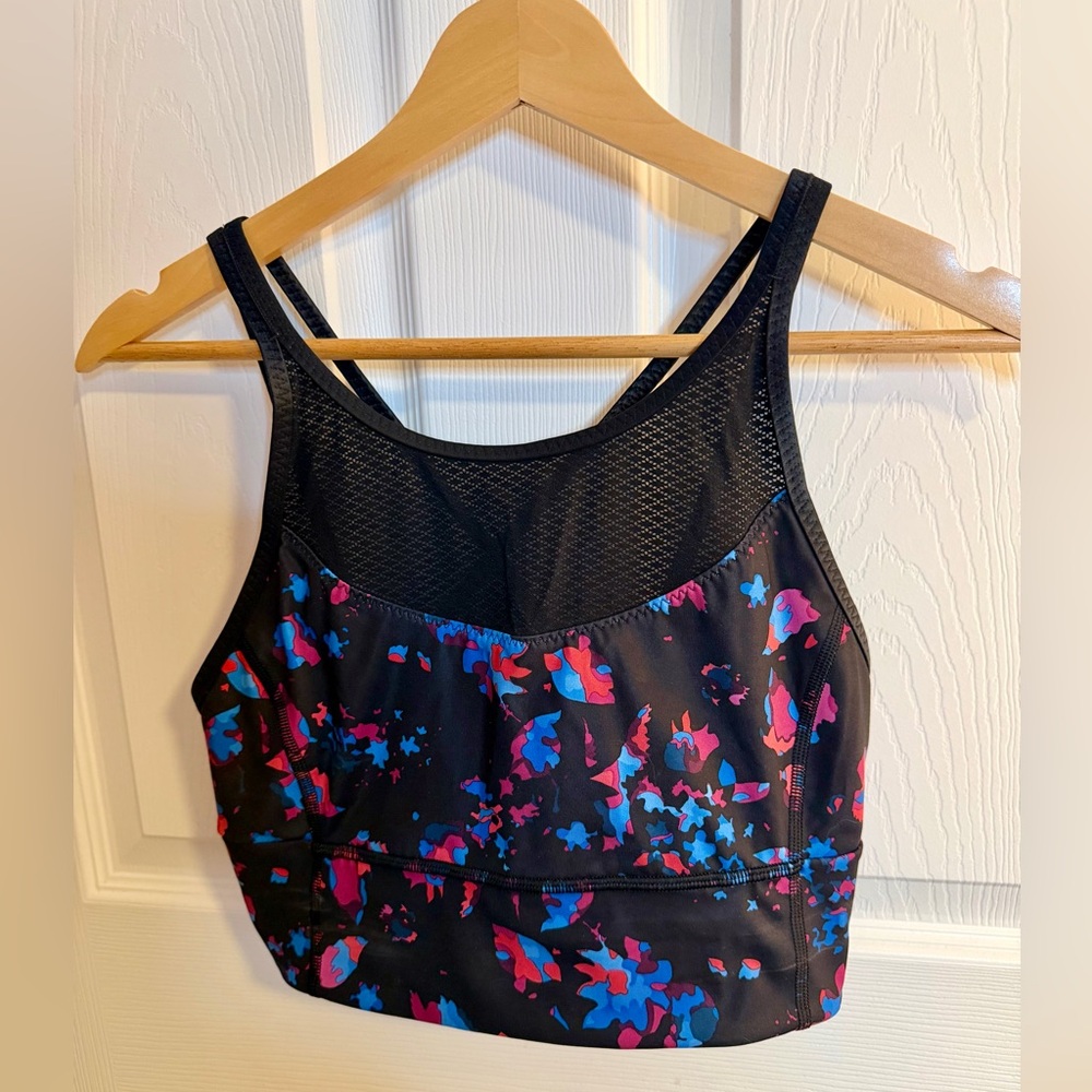 lululemon athletica Black and Blue Floral Sports Women’s